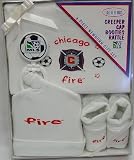 Chicago Fire Newborn / Baby / Infant 4pc Gift Set