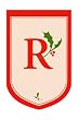 Monogram Holiday Garden Size Flag - R