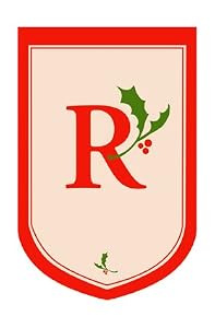 Monogram Holiday Garden Size Flag - R
