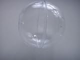 Clear Plastic Ball Fillable Ornament Favor 3 80mm No Loop