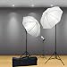 ePhoto 3 POINT PHOTOGRAPHY STUDIO CONTINUOUS LIGHTING KITS 3 CFL LIGHTS & UMBRELLAS FOR PRODUCT, PORTRAIT, & VIDEO SHOOT DK3
