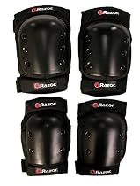 Razor Skateboard Youth Pro Pad Set (Black)