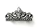 gataiphans Business Card Holder (for Desk) with Fleur de lis & Crystals - Pewter