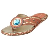 A. Marinelli Women's Ian Flat Thong,Coral,10.5 M