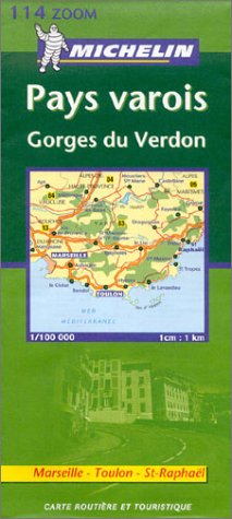 City Travel Guides Discounted  Livres : Carte routière : Pays Varois - Marseille, Toulon, St-Raphaël, N°11114