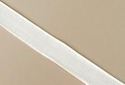 Natural Off-White Wired Craft, Wedding & Holiday Ribbon 1" x 60" Yards