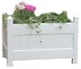 Duratrel Model 11124 White Large Planter Box Fully Assembled