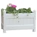 Duratrel Model 11124 White Large Planter Box Fully Assembled