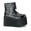MENS 5 Inch Punk Gothic Ankle Boot With Inner Zipper High Platform Boot