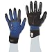 Ansell ActivArmr 97-003 Nitrile Coated Heavy Laborer Gloves, Cut Resistant, Hook and Loop Cuff, Large, Blue/Black (1 Pair)