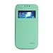 GMYLE(R S-View with Lens Cover for Samsung Galaxy S4 Zoom - Mint Green Zoom TPU Flip Folio Cases with Lens Cover Brand Logo