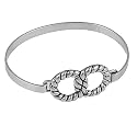 Sterling Silver Double Ring Tesnion Bracelet
