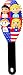 United We Stand, Herdoo's Whimsical And Handpainted 3-D Character Cushioned Hairbrush For Child And Preteen Hair Care