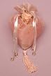 Pink Beaded Heart Gift Bag with Tassel