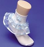 Girls Fancy Socks - Organza and Satin Double Ribbon Fancy Socks - Pageant Socks, Flower Girl Socks ! Available in Solid White, Ivory or trimmed in Lilac, Sky Blue or Soft Pink, Fuschia, Black, Turquoise, Dark Purple