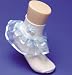 Girls Fancy Socks - Organza and Satin Double Ribbon Fancy Socks - Pageant Socks, Flower Girl Socks,