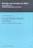 Der aus Glauben Gerechte wird leben - Hans-Joachim Eckstein