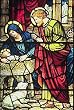 Frameable Art Card - Nativity in Stained Glass