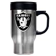 Oakland Raiders NFL 16oz Stainless Steel Travel Mug - Primary Logo Oakland Raiders NFL 16oz Stainless Steel Travel Mug - Primary Logo