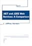 .NET and J2EE Web Services: A Comparison