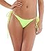 COQUETA Brazilian Bikini Bottom Separates Swimwear TEENY Thong NEON YELLOW