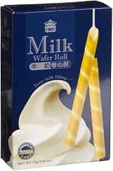 I Mei Wafer Rolls, Milk, 2.65-Ounce Boxes (Pack of 24)
