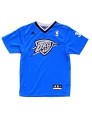 From Amazon.com. Click for details:
 Kevin Durant Oklahoma City Thunder #35 NBA Kids Sizes 4-7 Short Sleeve Jersey (Kids Large (7)) Kevin Durant Oklahoma City Thunder #35 NBA Kids Sizes 4-7 Short Sleeve Jersey (Kids Large (7))