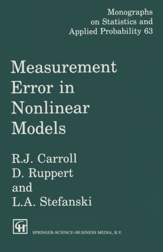 measurement error in nonlinear models chapman  hallcrc monographs on statistics  applied probability