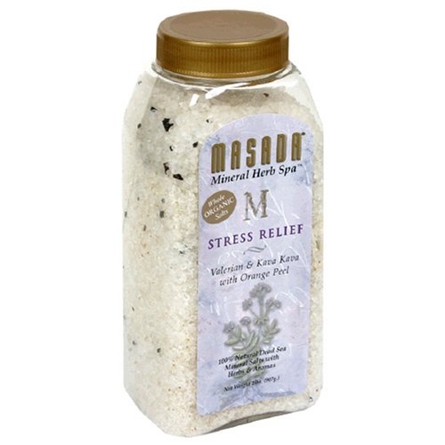 Masada Mineral Herb Spa Whole Organic Salts, Stress Relief, Vitamin & Kava Kava with... by Kava Kava