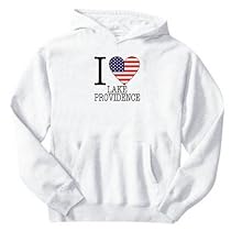 SWEATSHIRT WHITE " I LOVE GREENVILLE " SOUTH CAROLINA Small