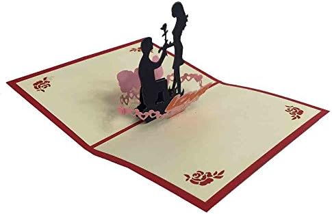 Artistic 3D Marriage Proposal Greeting Cards/Keepsakes