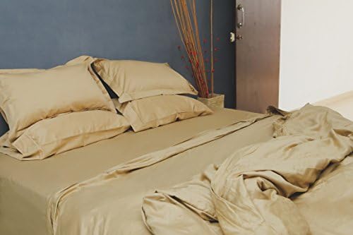 CASA LEMON SIGNATURE Collection Pillowcases, Made In Italy #1 soft and silky 2 Pillowcases Highest Quality (KING, TAUPE)
