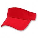 Blank Red Adjustable Visor