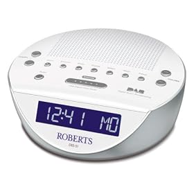 Roberts CRD51W Glowtime DAB/FM RDS Digital Clock Radio-White