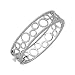 14K White Gold Diamond Bangle Bracelet - 6.87 Ct.