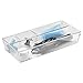 iDesign Clarity BPA-Free Plastic Divided Drawer Organizer Tray - 7.5