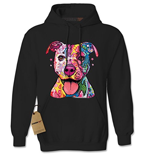 Expression Tees American Pitbull Graffiti Unisex Adult Hoodie