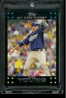 2007 Topps Red Back Chris Young San Diego Padres #379 Baseball Card
