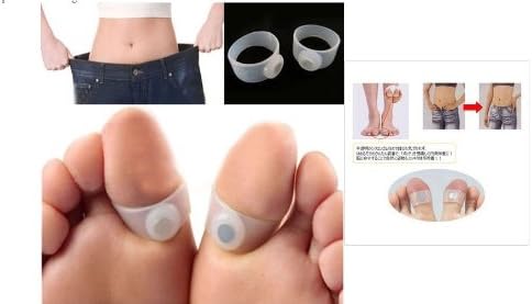 New Magnetic Silicon Foot Massage Toe Ring Weight Loss Slimming Easy&amp;healthy