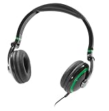 Aircoustic FAS 5058 faltbarer Stereo Kopfh&ouml;rer mit knackigen B&auml;ssen schwarz/gr&uuml;n