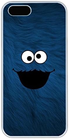 iPhone 5 Case, iPhone 5S Cases - Customized Black Rubber Case Bumper for iPhone 5/5s Cookie Monster Sesame Street Full-Body Protective Soft Back Case for iPhone 5/5S