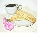 Gourmet Food : 8 pieces White Chocolate frosted PEANUT Biscotti