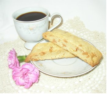 8 pieces Milk Chocolate frosted PEANUT Biscotti by Peggy
