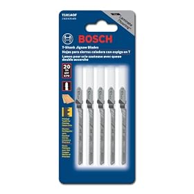 BOSCH T101AOF 3-Inch 20 TPI Bi-Metal T-Shank Laminate Flooring Jig Saw Blade - 5 Pack by Bosch