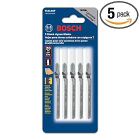 BOSCH T101AOF 3-Inch 20 TPI Bi-Metal T-Shank Laminate Flooring Jig Saw Blade - 5 Pack