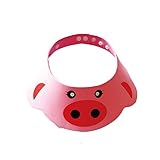 WeiMiSi 子供用シャワー防水帽　シャンプーハット　子供入浴帽　幼児 赤ちゃん　可愛い造型　ピンク