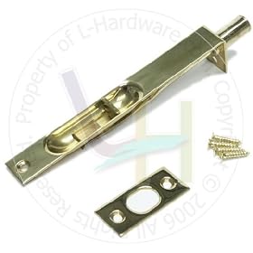 NUSET Flush Bolt (Solid Brass) - 6 (6101) by NUSET