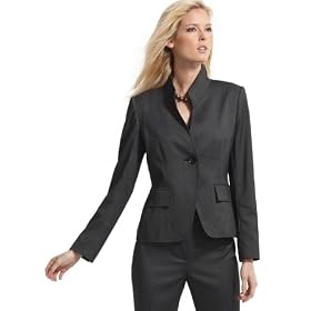 Buy AK Anne Klein Blazer, Long Sleeve Single Button Suiting by Anne Klein New York