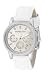 Michael Kors Mk5049 Ladies Sport Chronograph Gold Plated Round Case Champagne Dial White Leather Strap