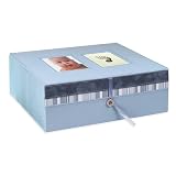 Photo and Footprint Keepsake Box - Blue